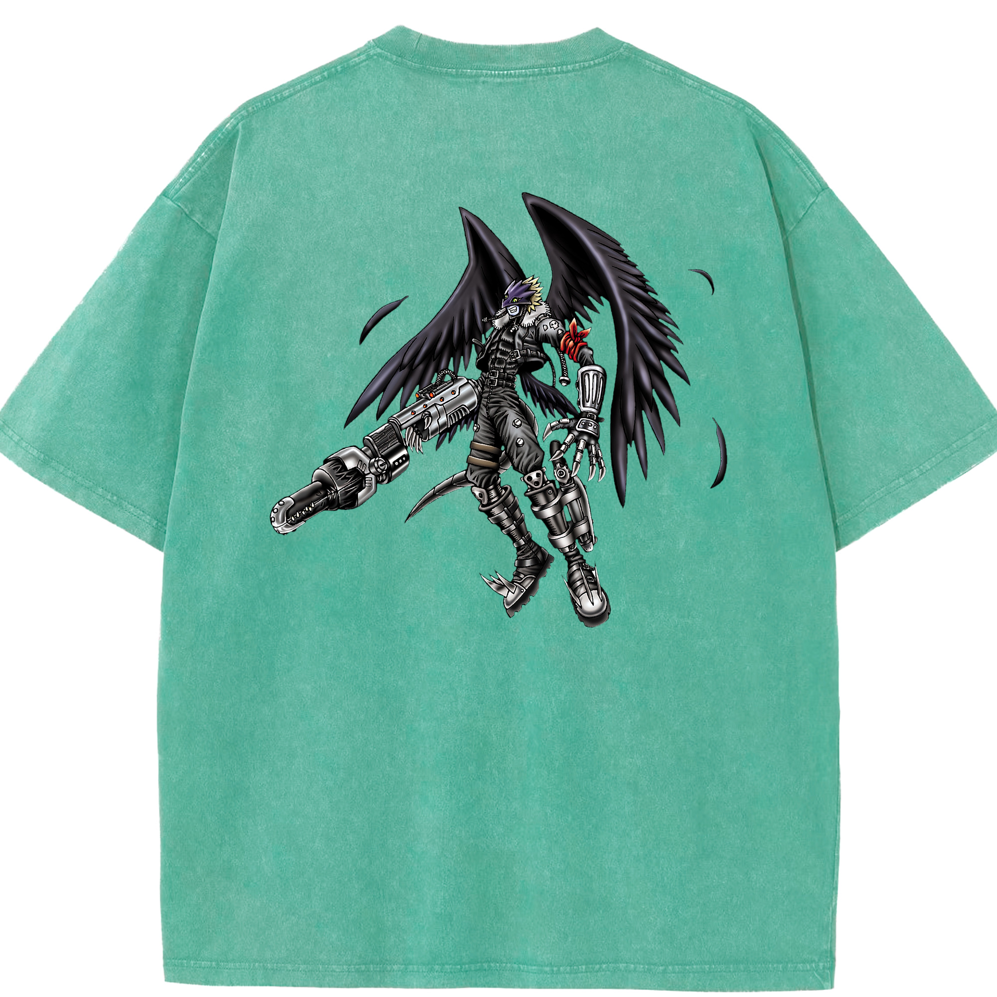 （画像用） 遊☆戯☆王 Yu-Gi-Oh! 綿100% ヴィンテージ風 半袖Tシャツ（背面プリント）